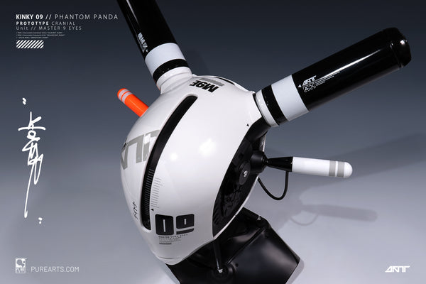 KINKY 09 Phantom Panda Prototype Cranial 1/1 Scale Helmet