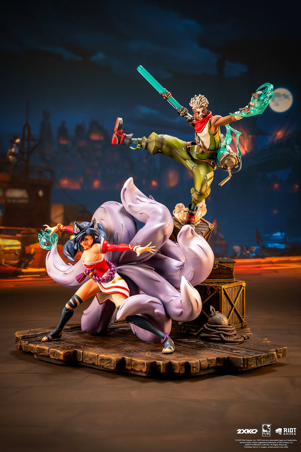 2XKO Ahri & Ekko 1/10 Scale Statue