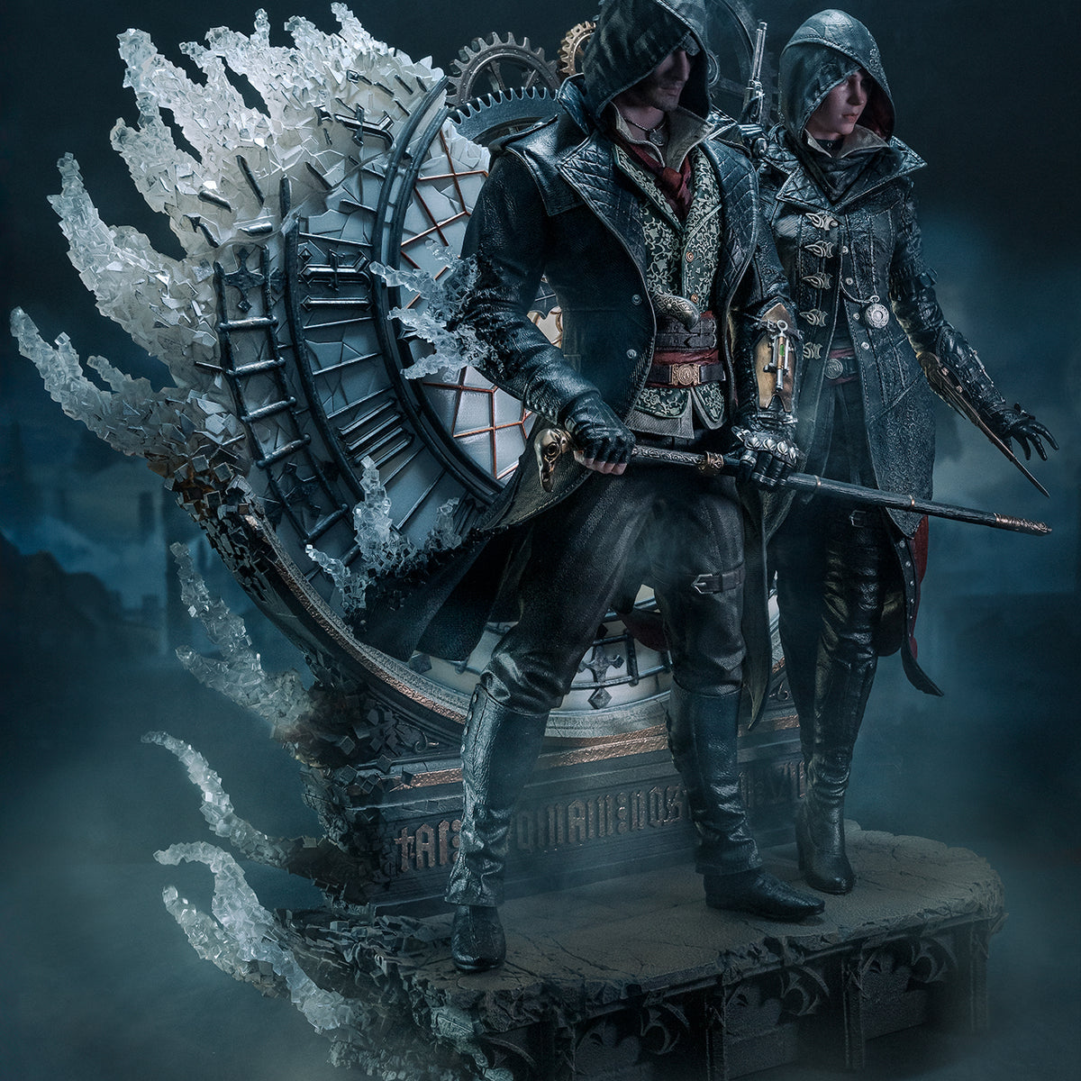 Assassin s Creed Animus Jacob Evie 1 4 Scale Statue Exclusive Editi assassin-s-creed-animus-jacob-evie-1-4-scale-statue-exclusive-editi