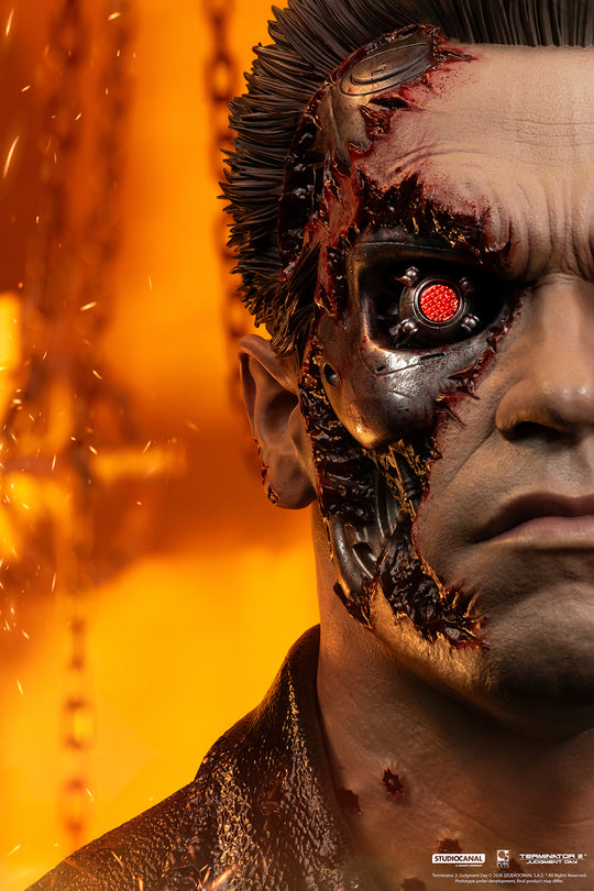 Terminator 2 T-800 Model 101 Battle Damaged Art Mask Exclusive Edition ...
