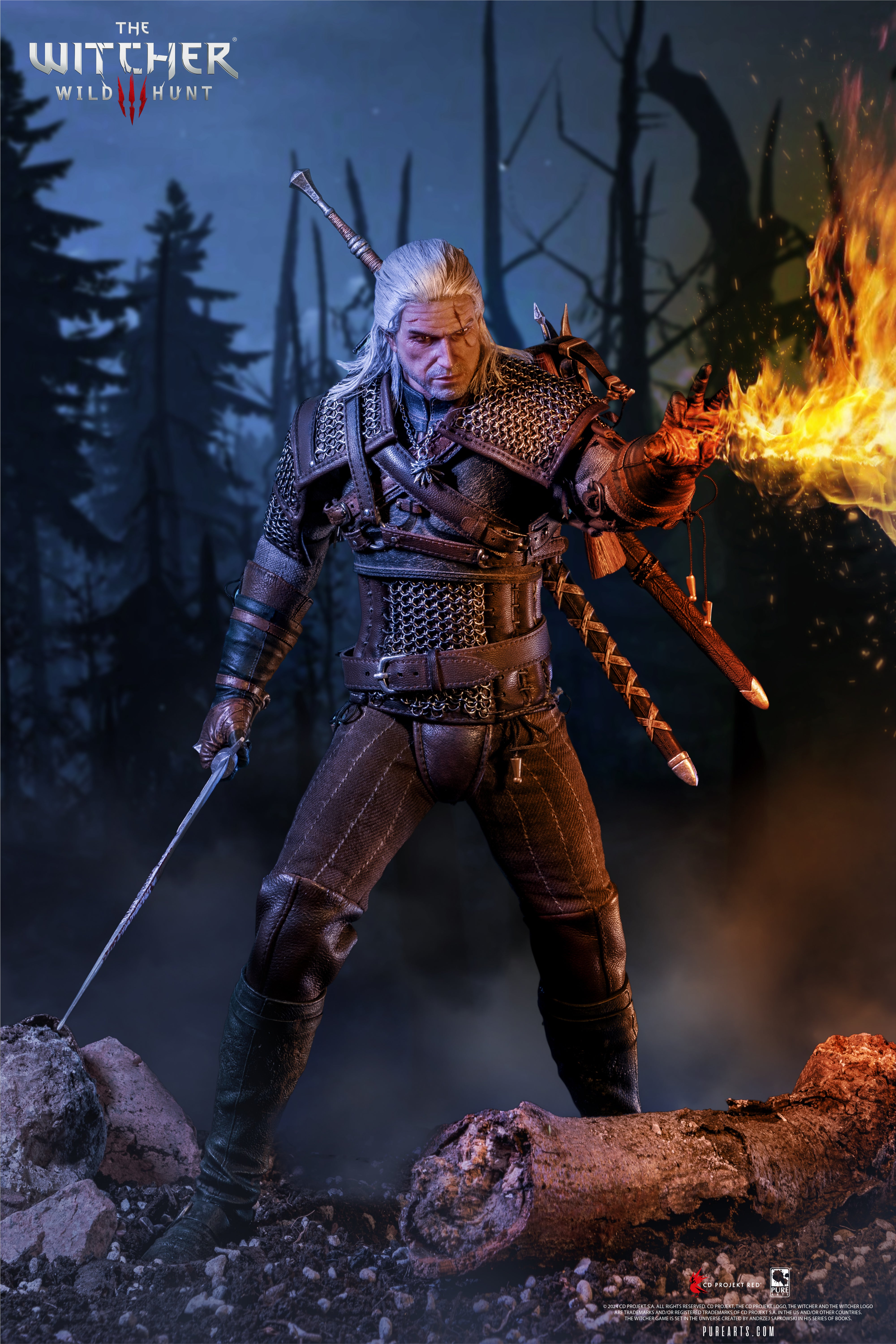 The Witcher 3: Wild Hunt Geralt of Rivia 1/6 Scale Action Figure The Witcher 3: Wild Hunt Geralt of Rivia 1/6 Scale Action Figure