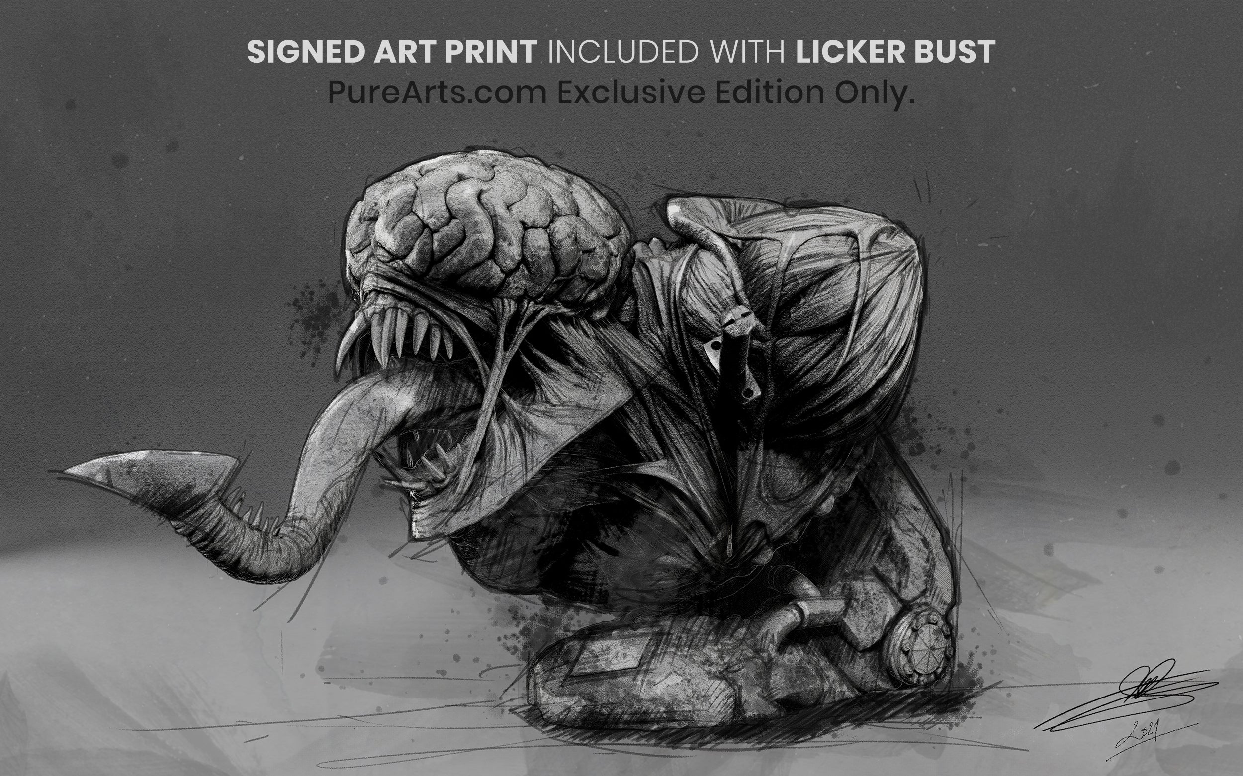 resident evil monsters licker Resident Evil 2 Licker 1/1 Scale Bust Exclusive Edition – PureArts
