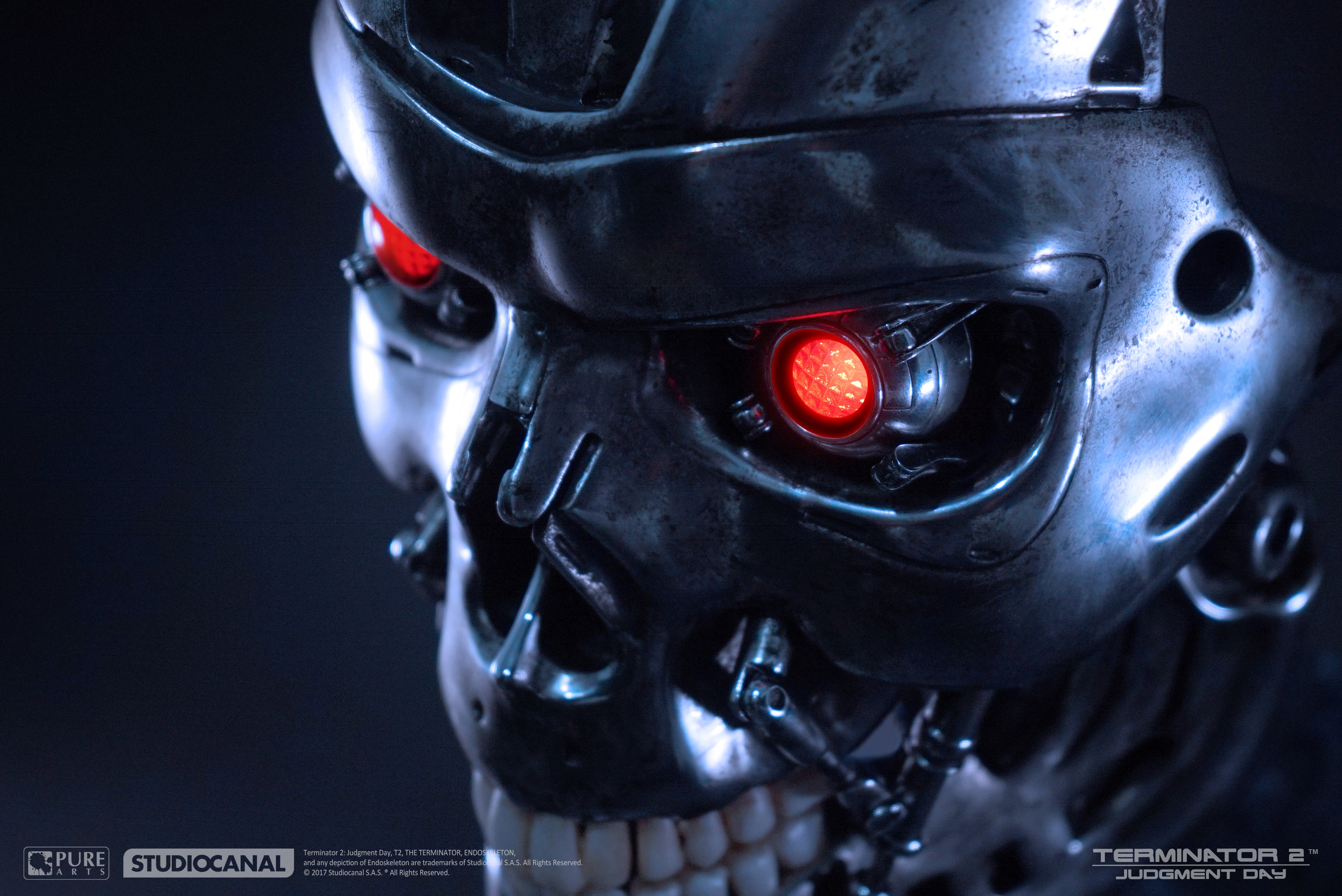 Terminator Head With LED Lights In Eyes. By SKSVideoguy | Download Free STL Model - Foto 11