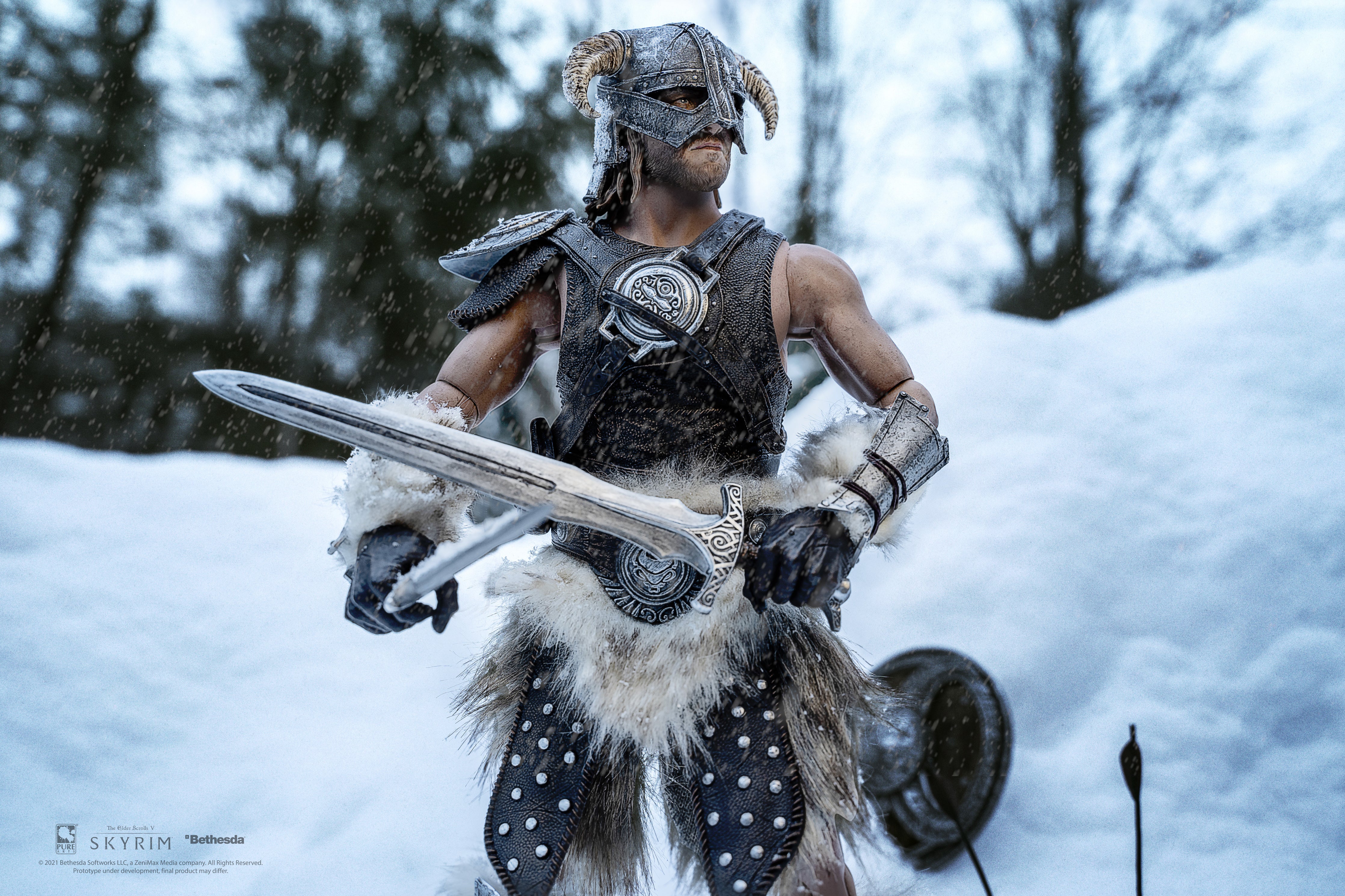 dragonborn's iron helmet skyrim man at arms reforged Elder Scrolls V: Skyrim Dragonborn 1/6 Articulated Figure Standard Edition – PureArts