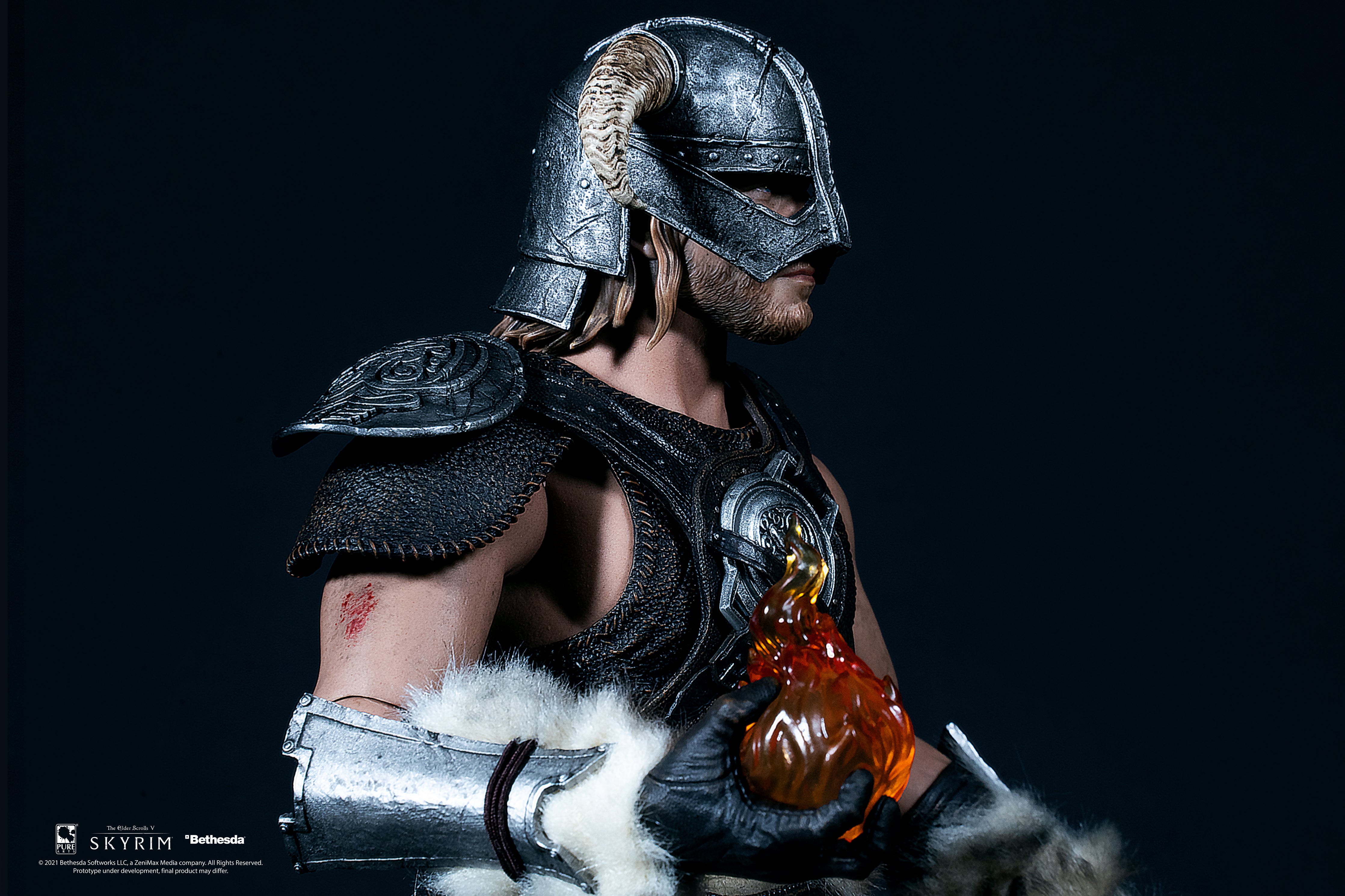 dragonborn's iron helmet skyrim man at arms reforged Elder Scrolls V: Skyrim Dragonborn 1/6 Articulated Figure Standard Edition – PureArts